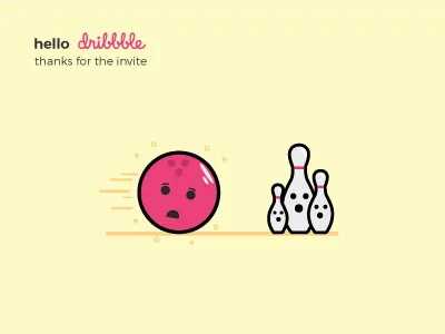 Sad bowling bowling debut dribbble pink sad shot strike