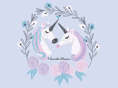 Unicorn Love art childrens book childrens illustration illustration portrait unicorn