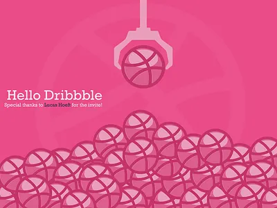 Hello Dribbble debuts firs shot hello dribbble