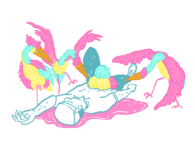 Icecreambirds of Evil!1 icecream illustration music