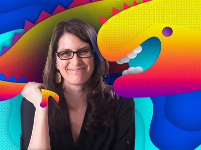 About blue composite digital illustration gradient monster photoshop