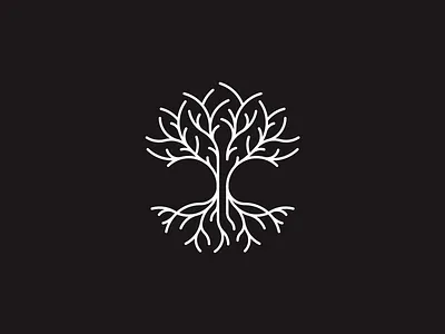 Wild Tree earth green icon logo natural nature plant roots tree twigs wild