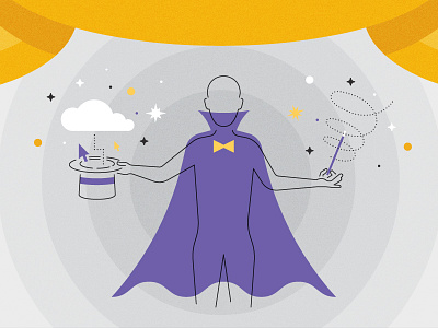 Technology / Magic Illustration illustration magic magician person technology