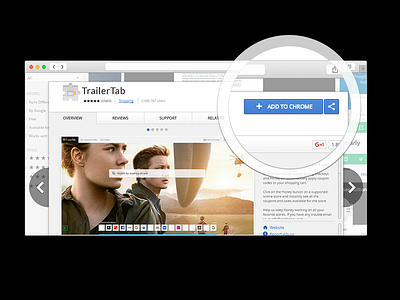 Trailer Tab browser extension