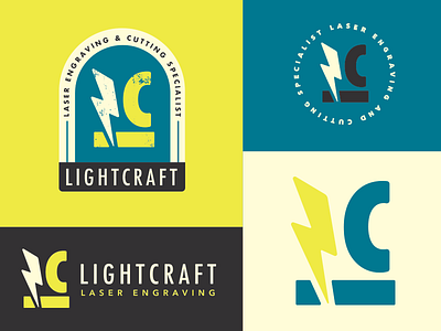 More Lightcraft Part II badge bolt c cutting engraving l laser lightening