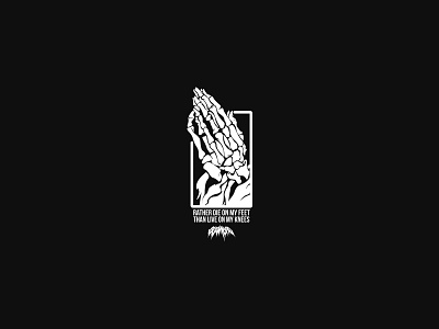 Pray apparel commission illustration minimal scumbag simple skull