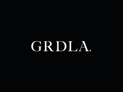 GRDLA. - custom type brand logo serif specimen type