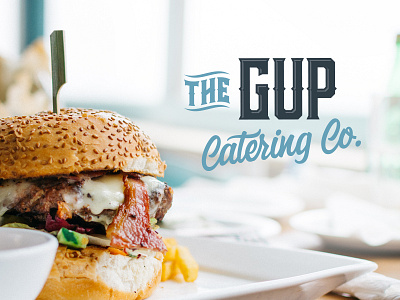 The GUP Catering Co. brand identity branding catering food logo restaurant typography visual identity wordmark