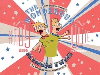 Louise Belcher & Co. andy and ollie bobs burgers circus