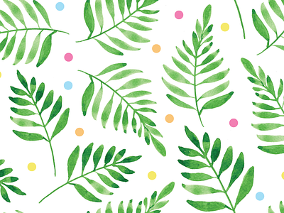 Confetti Leaves botanical confetti florals leaves pattern surface design surface pattern surface pattern design watercolor