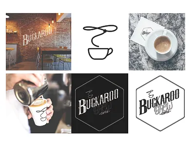 Buckaroo Brew Coffee Concept Logo