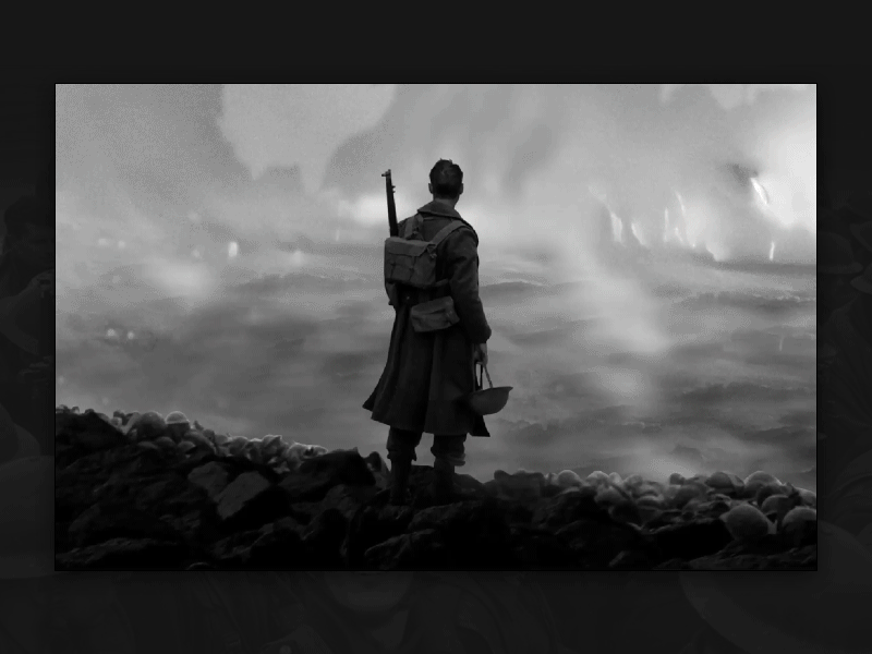 Dunkirk Movie Landing Interactions dunkirk effect minimal movie nolans film parallax scroll website