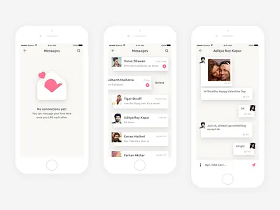 Chat chat empty johny vino list messages state