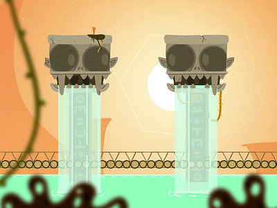 What are these two idiots so happy about??? game art illustration unity vector video game