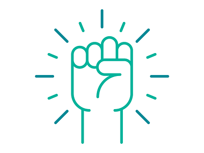 Get Empowered!!! ✊✊✊ empower empowerment fist pump hand icon iconography