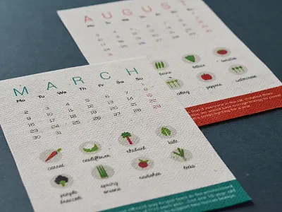 Food print calendar eco environment food print