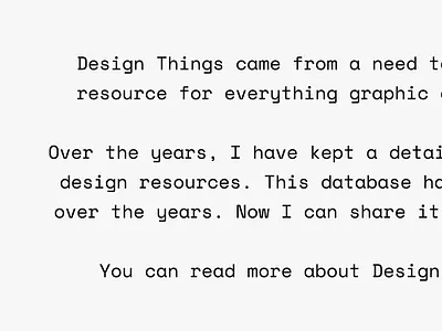 designthings.info database design information list resource