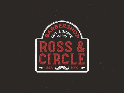 Daily Logo Challenge: Day 13 barbershop branding daily logo challenge icon illustration lettering logo typography vector