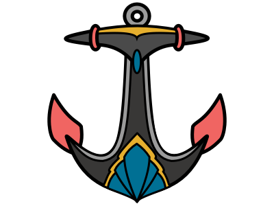Anchors Away anchor illustration logo tattoo traditional traditional tattoo