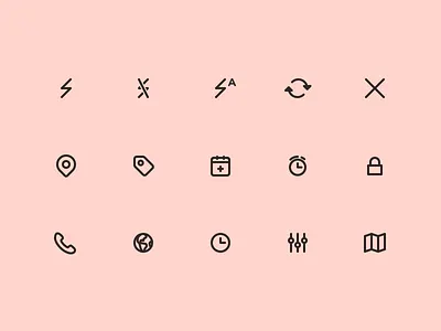 JOMO Icon Set 2 app glyph icon iconography ios picto set