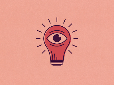 Eyedea eye icon idea illustration light bulb