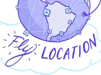 Apps flyin' all over the place! hand letter illustration words writing