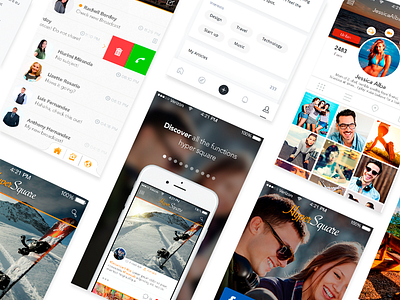 HyperSquare appdesign creative design images mockup modern presentation project tool ui ux webdesign