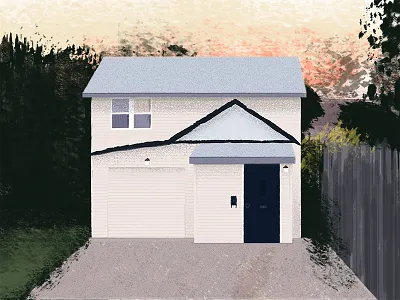 Tiffany's House backyard house lighting movie scene shed sunset window