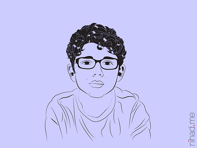 Jawad Avatar avatar flat illustration line art