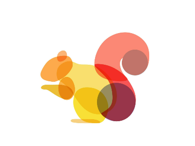 SQUIRREL animal illustration logo squirrel type vector