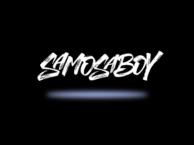 SAMOSABOY logo calligraphy lettering logodesign logotype typography