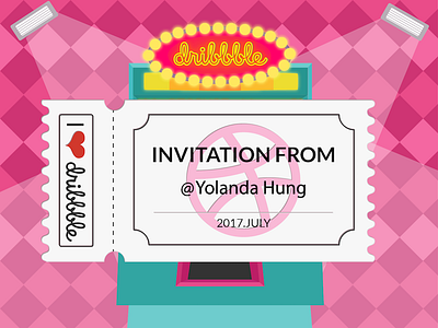 Dribbble Invite dribbble invite ticket