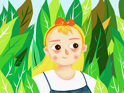 Lovely girl illustration