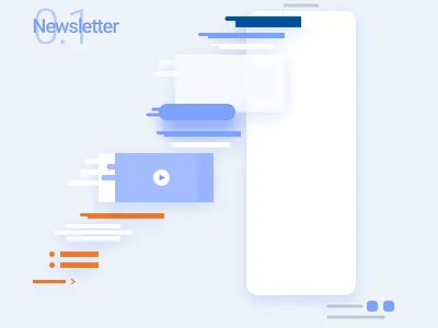 Newsletter's bloc bloc construction design flow material news newsletter ui