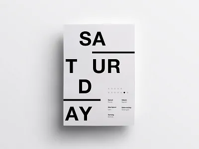6/7 One Week in Type clean daily design helvetica layout minimal poster swiss type typography