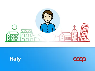 Italian landscape - vector illustration for Coop coop coop alleanza flat icon set illustration illustration art illustrations illustrator italia italy landscape outline outline icon outlines paesaggio vector vector art vector artwork vector illustration vectors