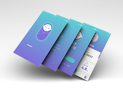 Baby Tracking App | Part 1 baby concept design product design timeline tracking ui ui design user interface ux ux design visual design
