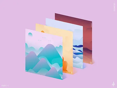 Scenery Part 1 design icon illustration scenery vector