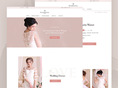 "Wedding Room" - online store . clean design minimal uiux web webdesign wedding