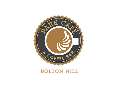 Park Cafe Study / Exploration badge cafe coffee identity logo