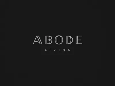 Abode brand identity logo mark typography