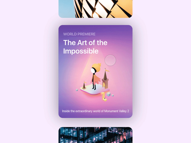 Card on iOS 11 card gif interaction ios ios11 iphone principle prototyping