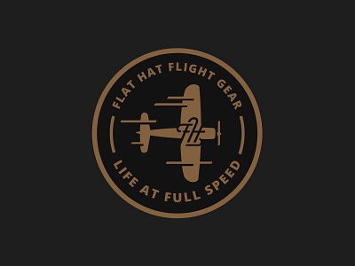 Flat Hat Patch aviation circle flight flying naval patch pilot plane speed