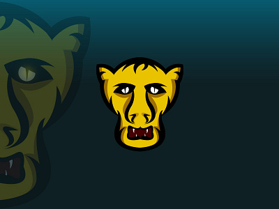 Mascot Panther clean logo mascot panther sticker tiger tshirts yellow