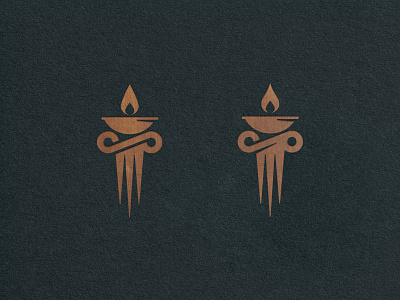 eternal knowledge bowl column eternal eternity fire flame icon infinity justice knowledge logo pillar