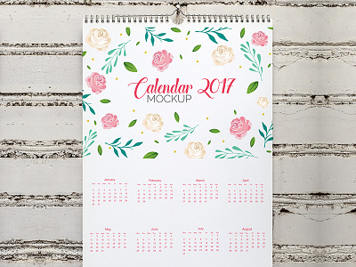 Calendar mock up design Free Psd calendar design mock mockup mockups real realistic template up ups web website