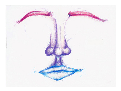 face 1 color pencil face illustration prismacolor