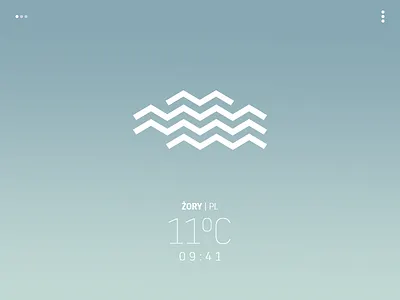 "Avant-garde" weather app - cloudy app clouds icon interface temperature ui ux weather