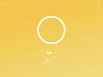 "Avant-garde" weather app - heat app clouds icon interface sun temperature ui ux weather