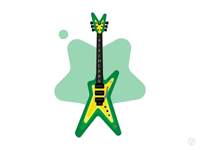 Steezy Guitars - Dean dean guitar icon illustrator